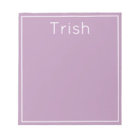 Bright Pop of Colour Personalized Notepad, Purple