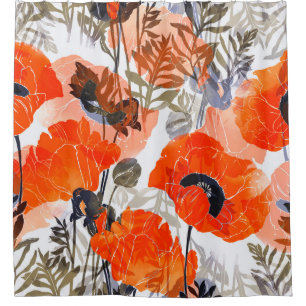Bright Poppies Imprints: Seamless Art
