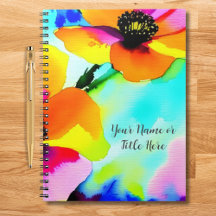 Bright Poppies Your Name Custom Mother's Day