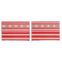 Bright Pride Pattern on Red and White Stripe