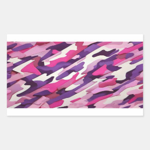 bright pruple pink white camouflage sticker