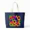 Bright Psychedelic Flower Child Hippy Pattern
