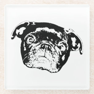 Bright Pug Gathering Coaster