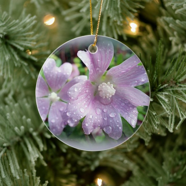 Bright purple ceramic ornament (Tree)