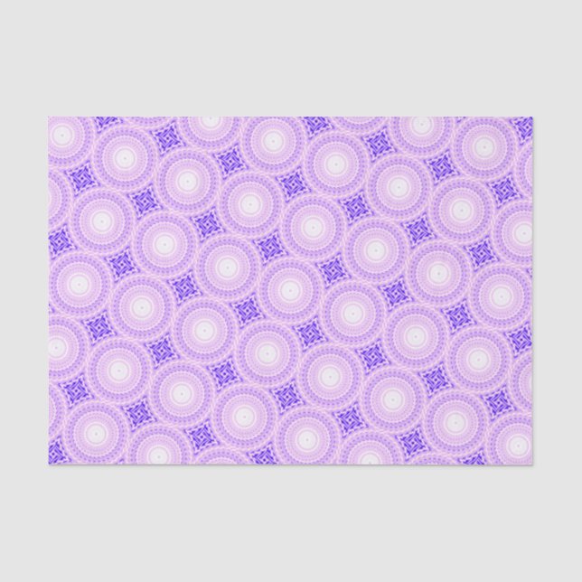 Bright purple circles pattern tissue paper (Front)