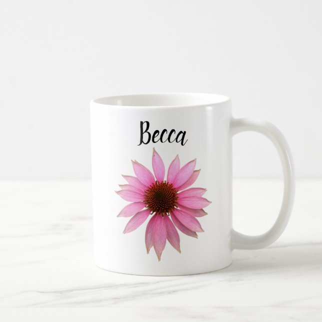 Bright Purple Coneflower Personnalisé Mug (Droite)