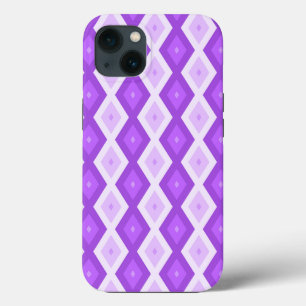 Bright purple diamond pattern Case-Mate iPhone cas 13 Case