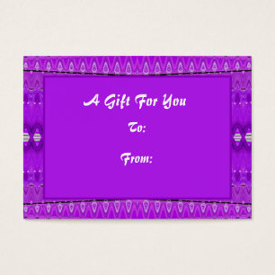 Bright Purple étiquettes cadeaux