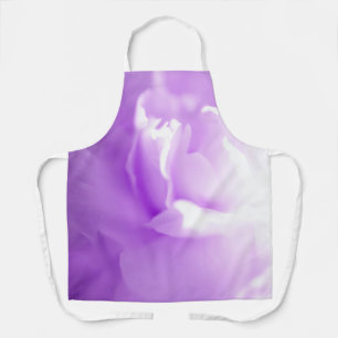 Bright Purple Floral All-Over Print Apron