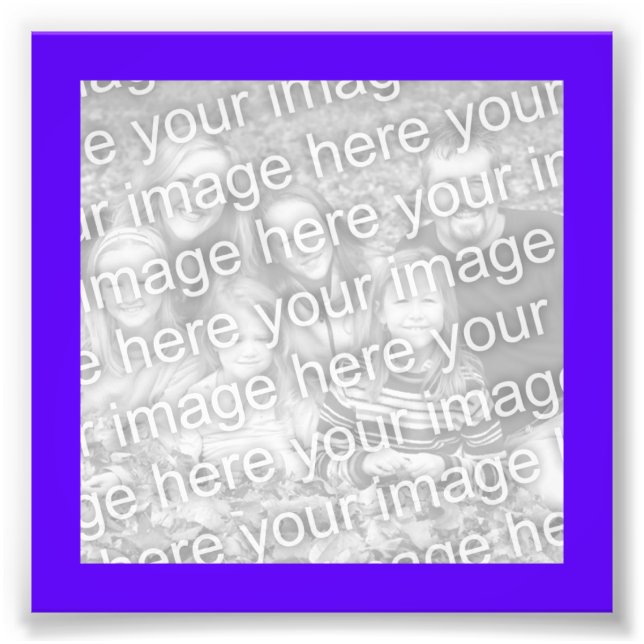 Bright Purple Frame Photo Print (Front)