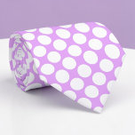 Bright Purple Jumbo Polka Dots Custom Necktie<br><div class="desc">Make a bold statement with this custom necktie featuring vibrant jumbo polka dots. Perfect for adding a touch of playful elegance to any outfit, this necktie is a unique and eye-catching accessory that’s sure to turn heads. Whether you’re dressing up for a special occasion or adding some personality to your...</div>