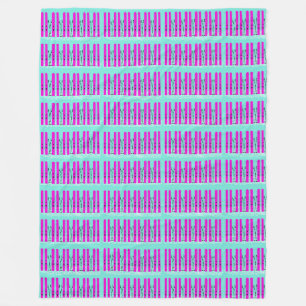 Bright purple skis on blue blanket