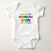 Bright "Rainbow Baby" Design Baby Bodysuit