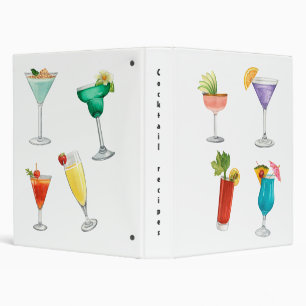 Bright rainbow cocktail recipes drinks celebrate binder