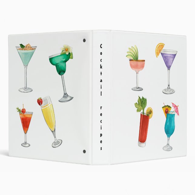 Bright rainbow cocktail recipes drinks celebrate binder (Background)