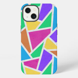 Bright rainbow colors mosaic Case-Mate iPhone case