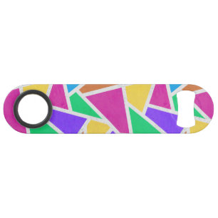 Bright rainbow colours mosaic bar key