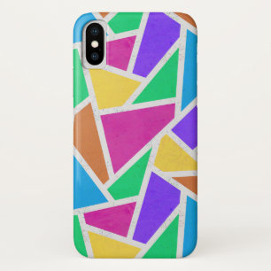 Bright rainbow colours mosaic Case-Mate iPhone case