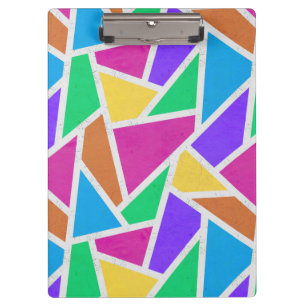 Bright rainbow colours mosaic clipboard
