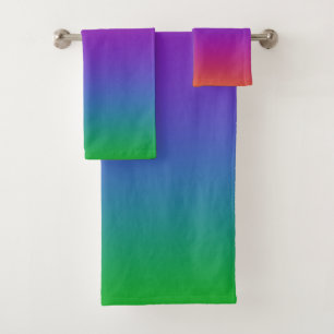 Bright Rainbow Colours Towel Set