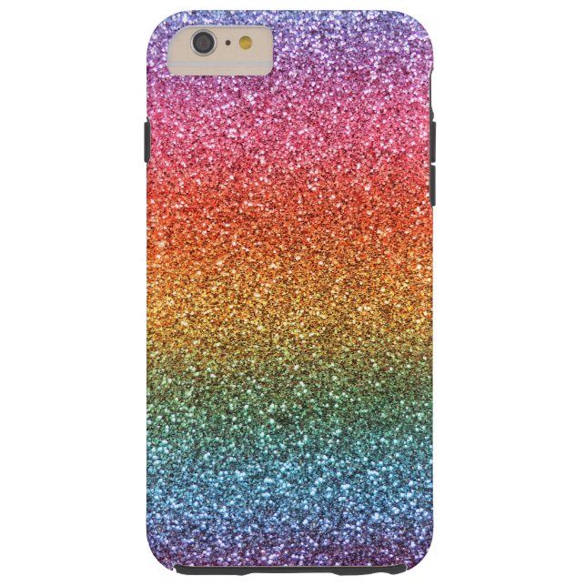 Bright rainbow glitter Case-Mate iPhone case (Back)
