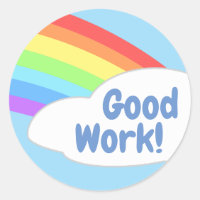 Bright Rainbow Good Work Reward Kids