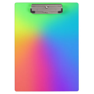 Bright Rainbow Gradient Clipboard