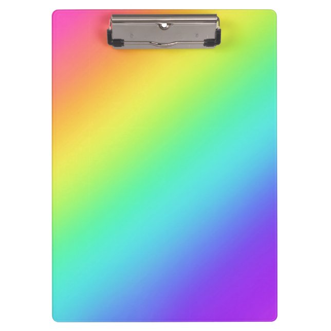Bright Rainbow Gradient Clipboard (Front)
