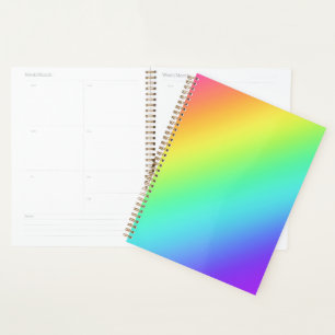 Bright Rainbow Gradient Planner