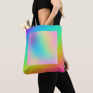 Bright Rainbow Gradient Tote Bag