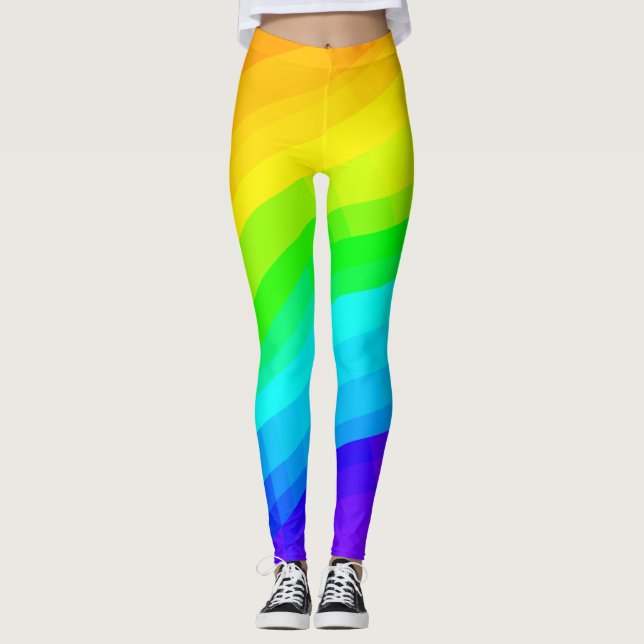 Bright Rainbow Leggings (Front)