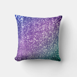 Bright Rainbow Mermaid Style 2 Designs You Decide Throw Pillow