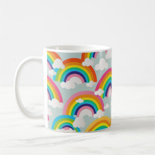 Bright Rainbow Mug avec nuages