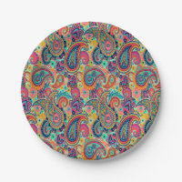 Bright Rainbow Paisley