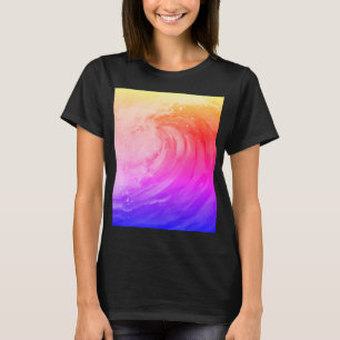 bright rainbow poster depicting a faint wave T-Shirt