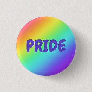 Bright Rainbow PRIDE Pin-on Button