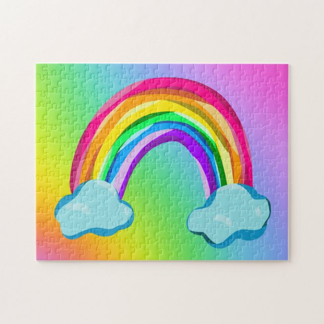 Bright Rainbow Puzzle (Horizontal)