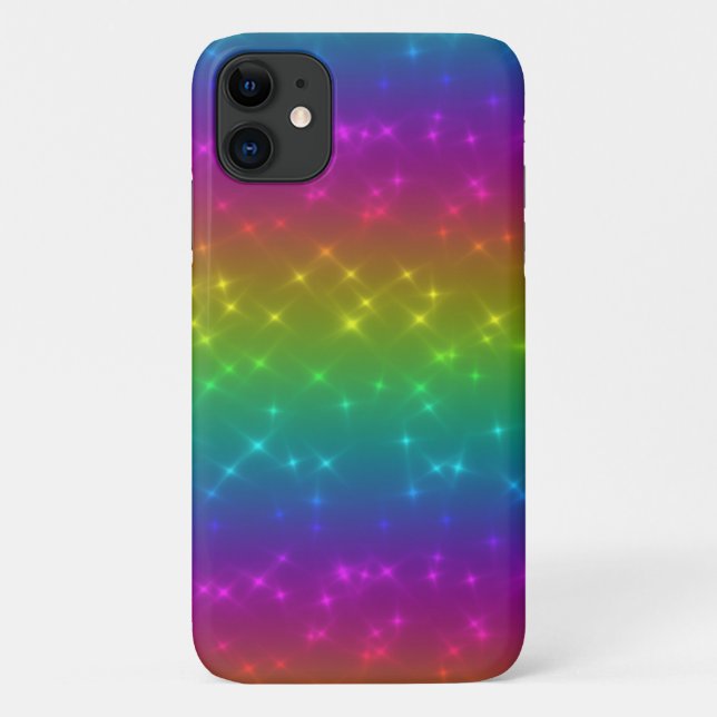 Bright Rainbow Sparkles Mobile Phone Case (Back)