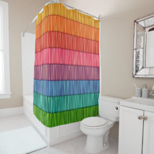 Bright Rainbow Striped Pattern