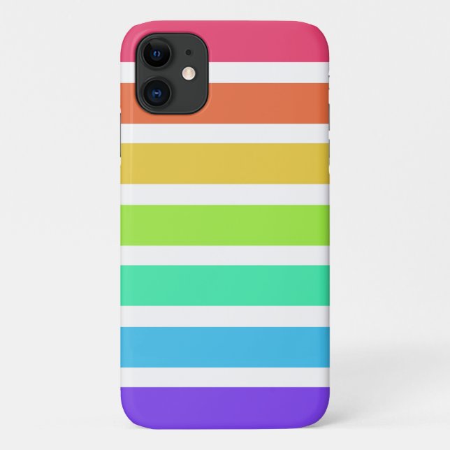 Bright rainbow stripes Case-Mate iPhone case (Back)
