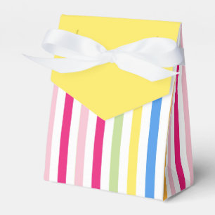 Bright Rainbow Stripes Favor Box