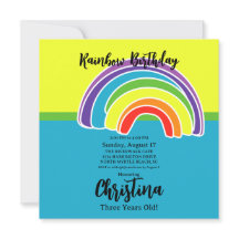 Bright Rainbows Birthday Party