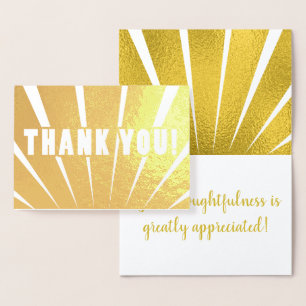Bright Rays Thank You! Foil Card