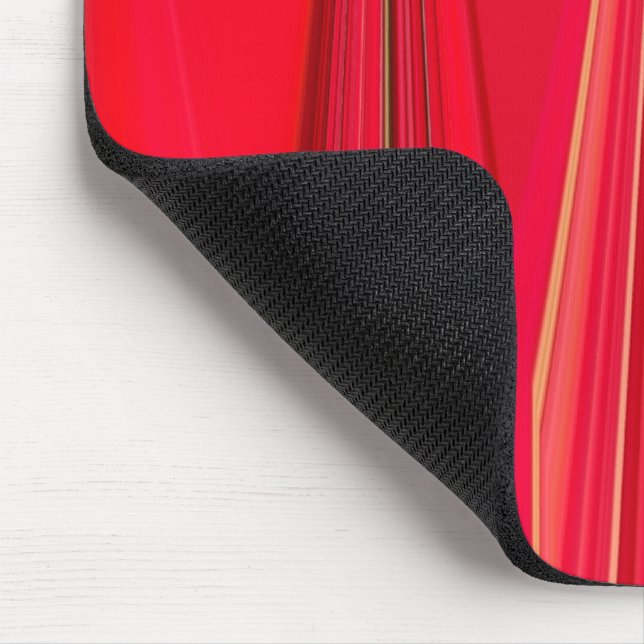 Bright red colourful pattern Customize Product Mouse Pad (Corner)
