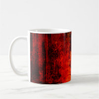 Bright red dirty old black peeled background. Hall