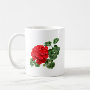 Bright Red Geranium Coffee Mug