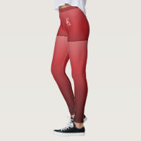 Bright Red Gradient, Fake Shorts, Custom Monogram
