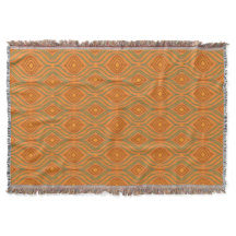 Bright Red Green Gold Pattern