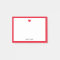 Bright Red Heart and Border on White with Name
