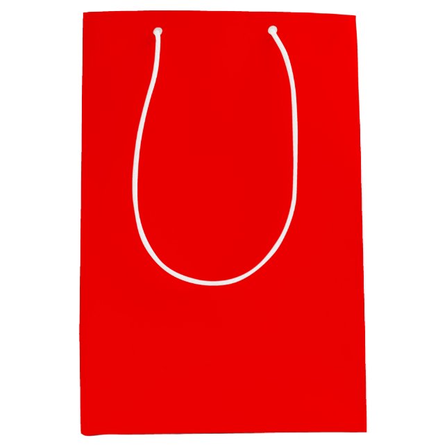 Bright Red  Medium Gift Bag (Front)
